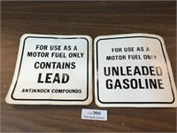 Unused Lot of 2 Gas Station Pump Decal Stickers