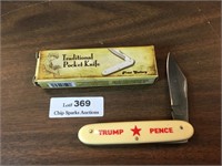 Trump / Pence Frost Cultery Pocket Knife w/Box