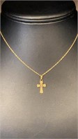 10KT Gold Cross Necklace