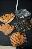 5 Baseball Gloves