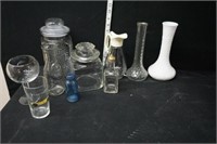 Glass Vases, Glass Bottles & More