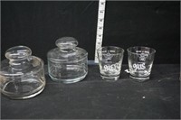 His & Hers Glasses & Glass Canisters