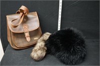 Bruno Lorelli Bag & Lamb Fur Hat