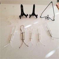 Various Plate/Picture Stands and Hangers