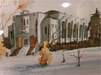 War Mem Hall - Robert Weaver Original Watercolour