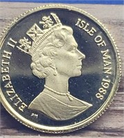 1988 1/10 oz Gold Crown Elizabeth II