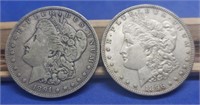 1891-O & 1896 Morgan Silver Dollar
