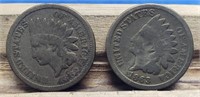 1862 & 1863 Indian Head Cents