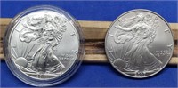2007 & 2011 American Silver Eagles