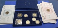 12 Different Uncirculated Presidential Dollars