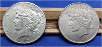 1927 P&D Peace Silver Dollars