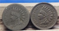 1859 F/VF & 1860G Indian Head Cents