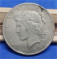 1935 Peace Silver Dollar