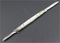 Stainless Steel Japan Pearl Handled Pocket Knife