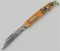 USA Pocket Knife with Reindeer