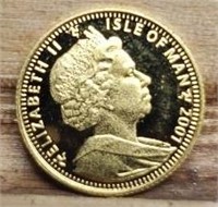 2001 1/25 oz Gold Crown Elizabeth II