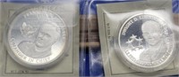 2 - Silver Layered American Mint President Coins