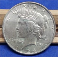 1924 Peace Silver Dollar, Uncirculated