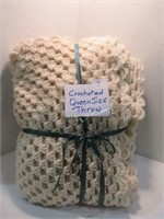 Crochet Queen Size Throw Blanket