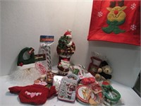 Reindeer Felt Bag with Christmas Decorations