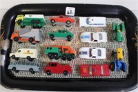 TRAY LOT OF 14 MATCHBOX LESNEYS