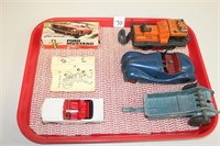 TRAY LOT OF 4 TEKNO, SCHUCO, LIONEL, & HUBLEY