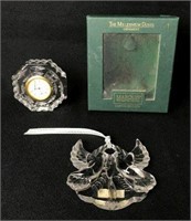 Waterford Crystal Clock Figurine & Marquis by