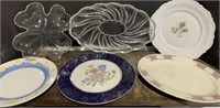 ASSORTED PLATES AND SERVING DISHES