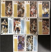 LOT OF (10) 1991 UPPER DECK BASKETBALL HOLOGRAM CA