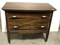 Vintage two drawer lowboy chest