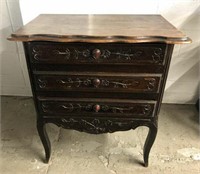 Antique Three Drawer Accent Table