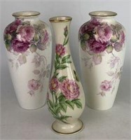 Lenox and Noritake Vases - lot of 3