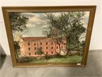 Large framed photograph of Watkins Mill