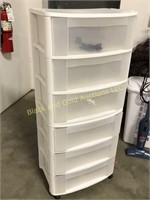 Pair of Sterilite 3 drawer rolling cabinets