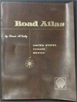 VINTAGE ROAD ATLAS COVER RAND MCNALLY SHELL