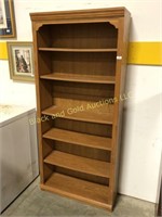 6 foot pressed wood bookcase