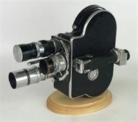 Paillard Bolex Video Camera on Wooden Stand