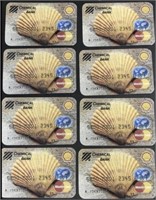 8 SHELL OIL CHEMICAL BANK CARDS