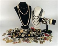 Selection of Costume Jewelry & 1 Sterling Silver