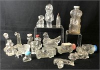 Vintage Bottles & Glass Figurines
