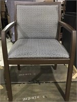 GRAY PRINT OCCASIONAL CHAIR