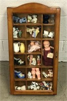 Hanging Trinket Cabinet with Beveled Glass