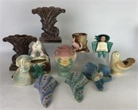 Assortment of Wall Pockets, Planters & Vases