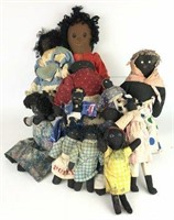 Assortment of Handmade Dolls