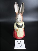 Early Large Paper Mache Rabbit Candy Container