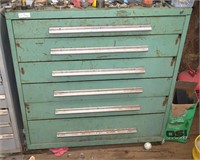 Large Metal Tool Chest - Measures 45W x 44T x