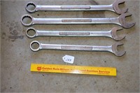 (4) Standard Craftsman Wrenches - 1 1/8, 1 1/4, 1