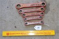 Set of Ratchet Wrenches from 7/32 up to 3/4