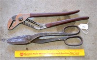 Set of Blue Point Channel Lock Pliers and a Set