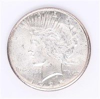 Coin 1925-S Silver Peace Dollar In GEM BU